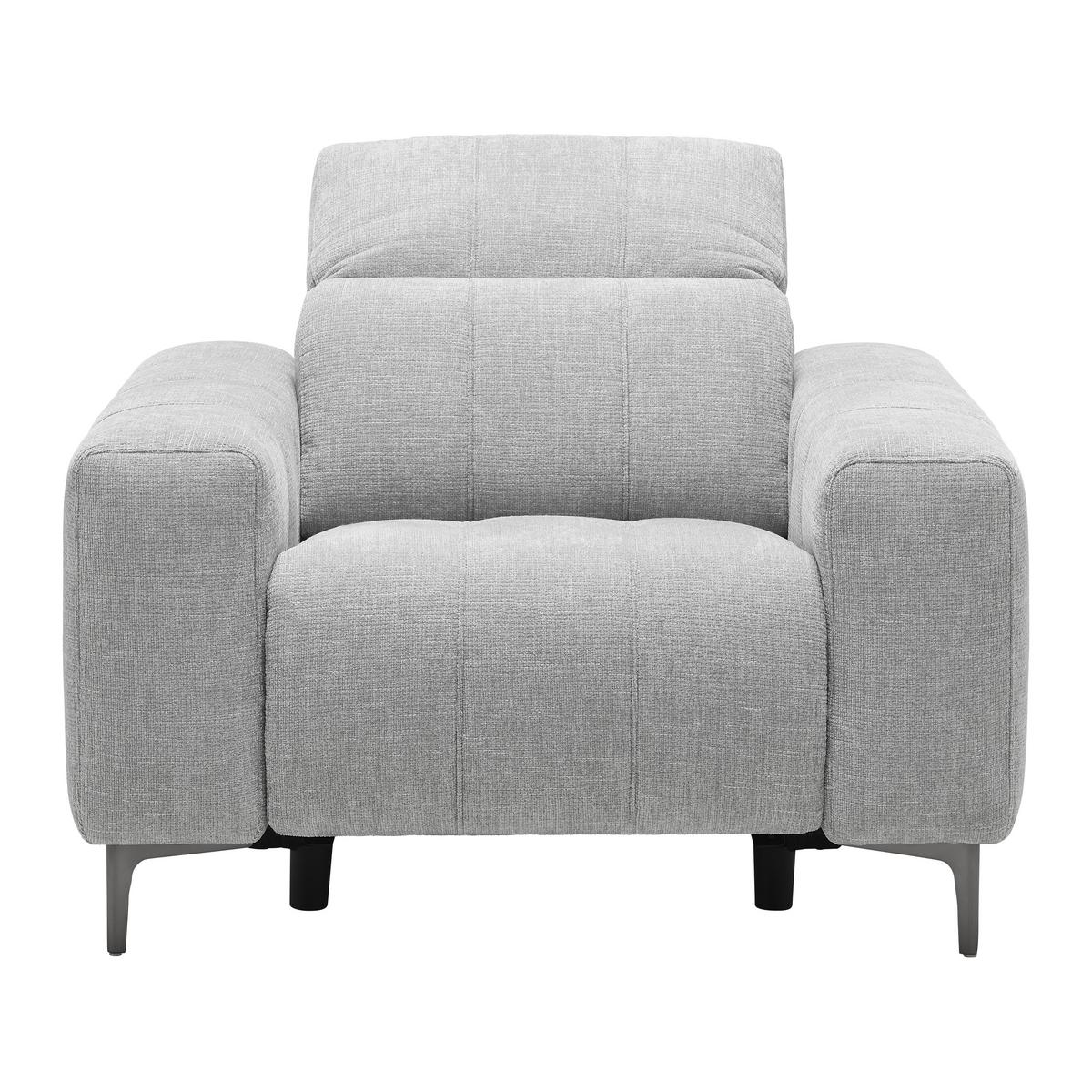 Sessel Alvaro Dunkelgrau/Hellgrau - Dunkelgrau/Grau, MODERN, Holz/Kunststoff (115/79/109cm) - Mömax