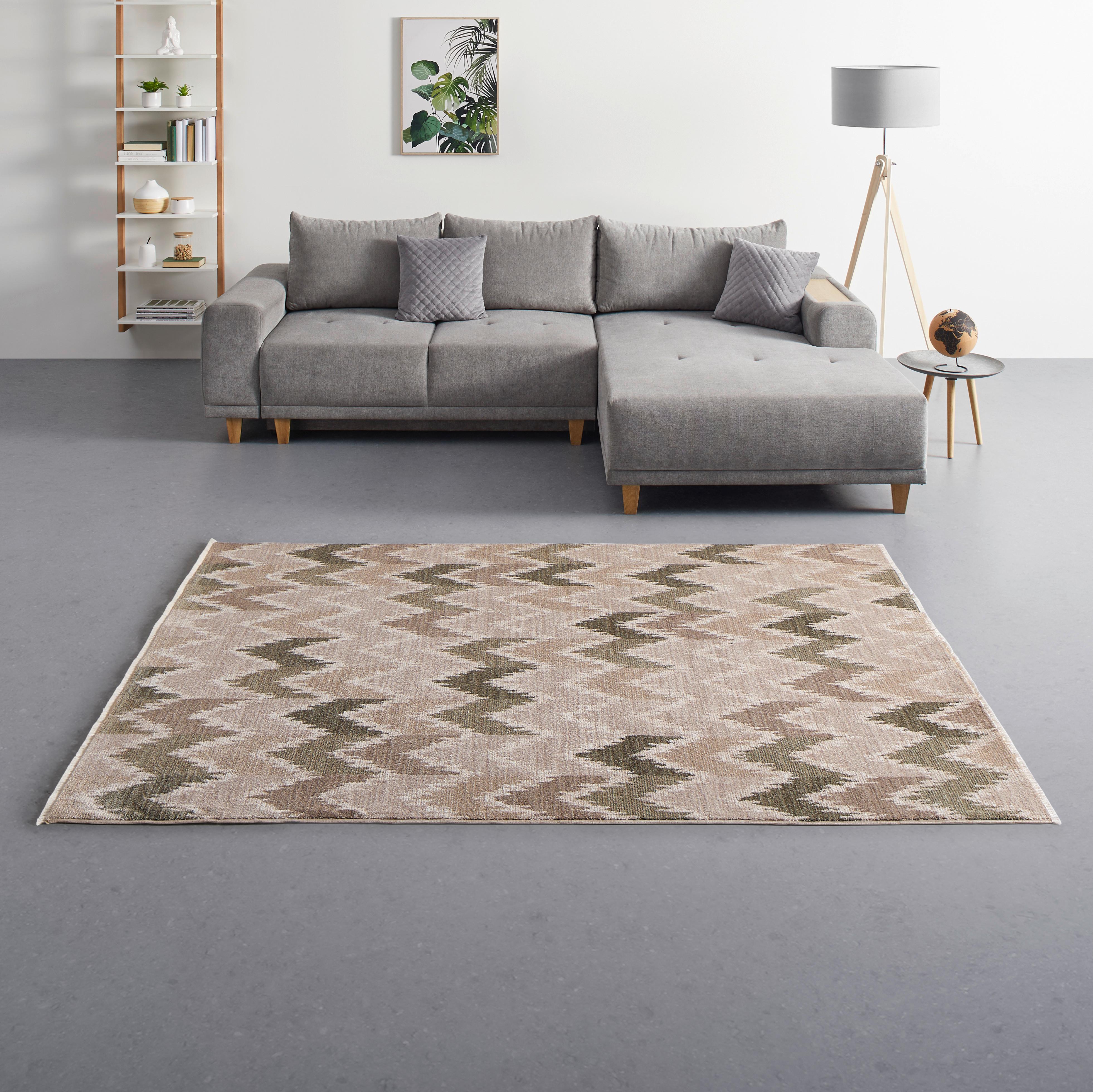 VÄVD MATTA HERRING WILLOW - grön, Klassisk, textil (120/170cm) - Mömax