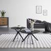 SOFFBORD CONTI - svart, Modern, metall/glas (70/55/70/55/38/48cm) - Mömax