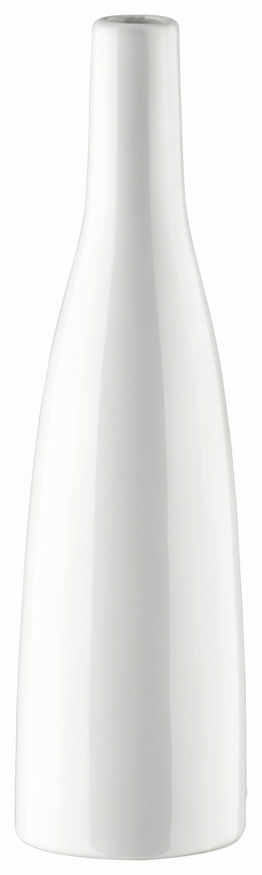 Vase Plancio II Weiß - Weiß, MODERN, Keramik (7,5/27cm) - Modern Living