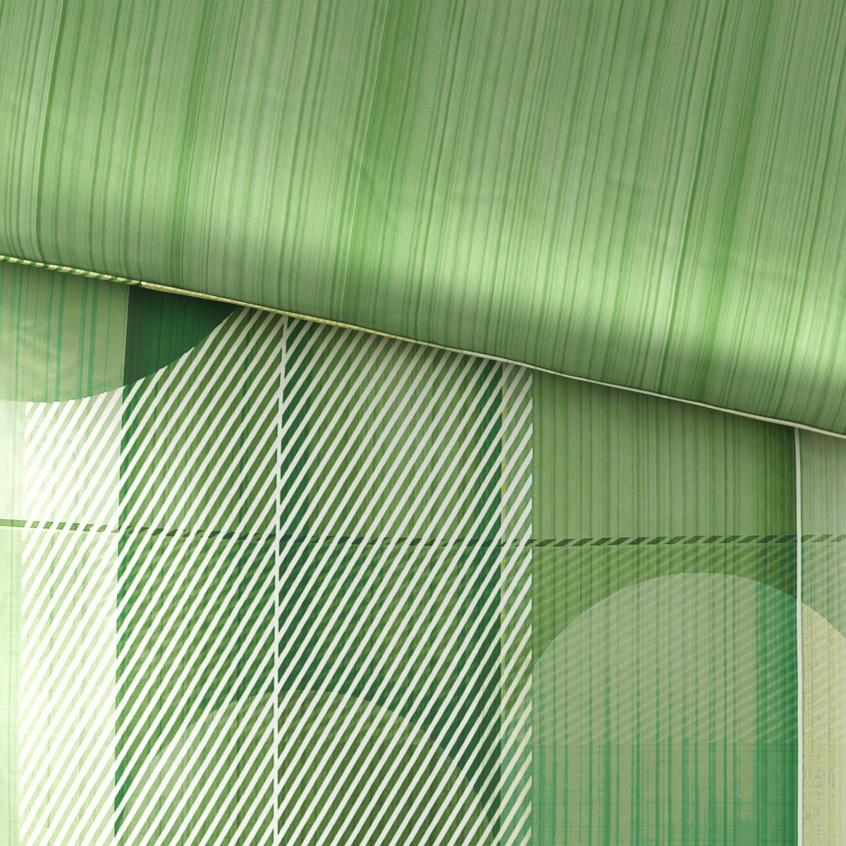 POŚCIEL DWUSTRONNA VARIO BLOCK - zielony, Design, tkanina (135/200cm) - Esposa