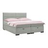 Boxspring Krevet Ethan - tamno siva/crna, Moderno, tekstil/plastika (160/200cm) - Premium Living