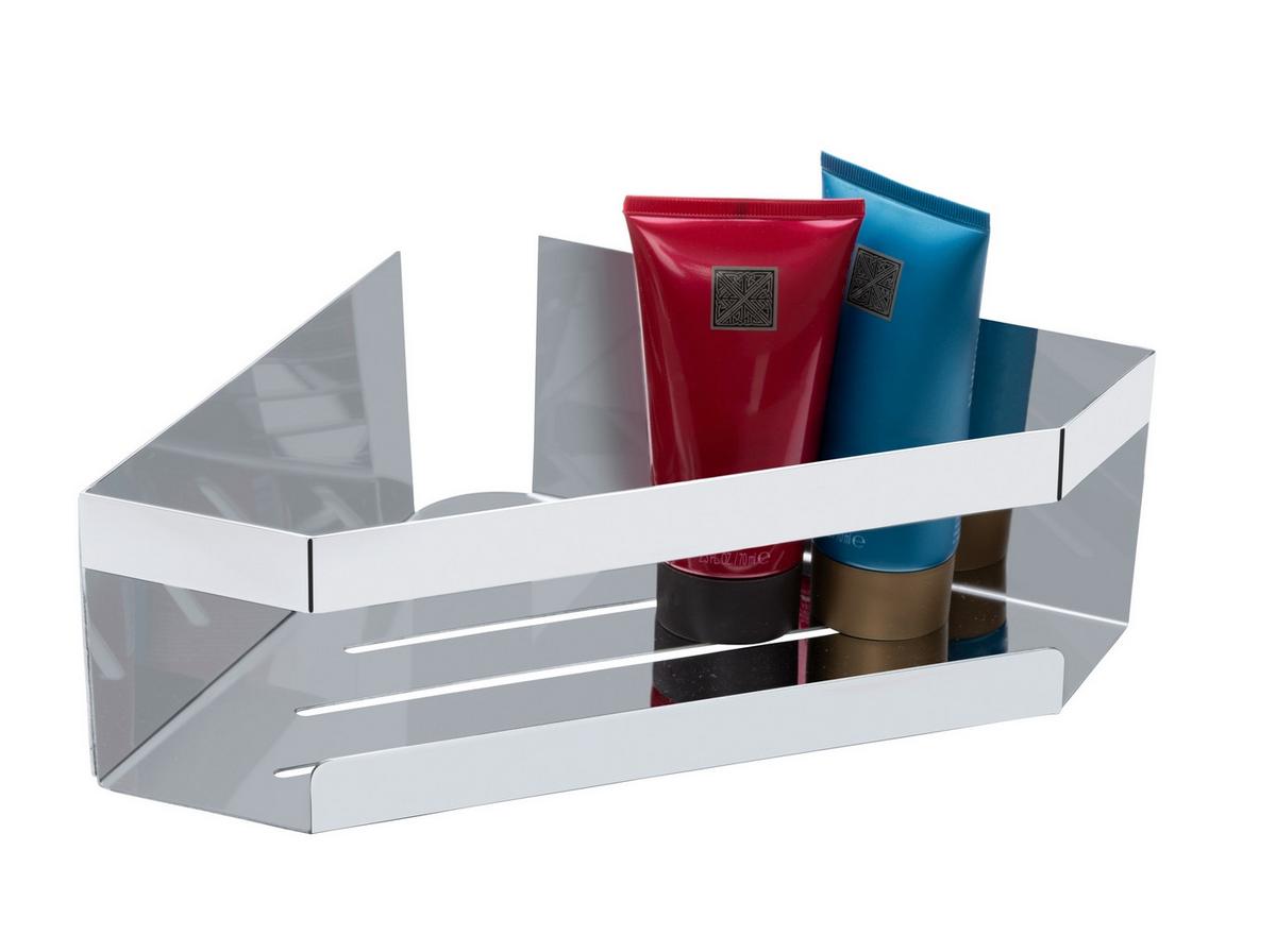 PÓŁKA PRYSZNICOWA MELETO - kolor stalowy, Konventionell, metal (28,5/8/18cm) - Schöner Wohnen