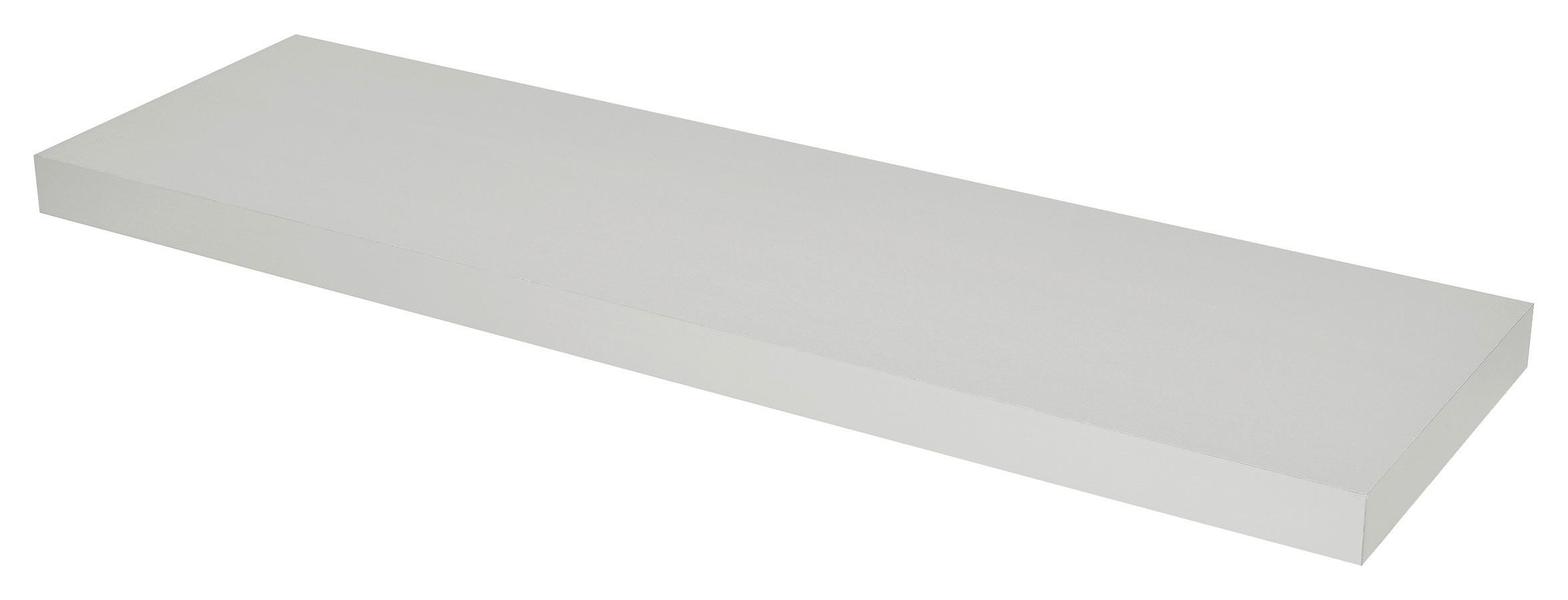 Falipolc Alu Színű Anja - Alu, modern, Faalapú anyag (80/3,8/23,5cm) - Modern Living