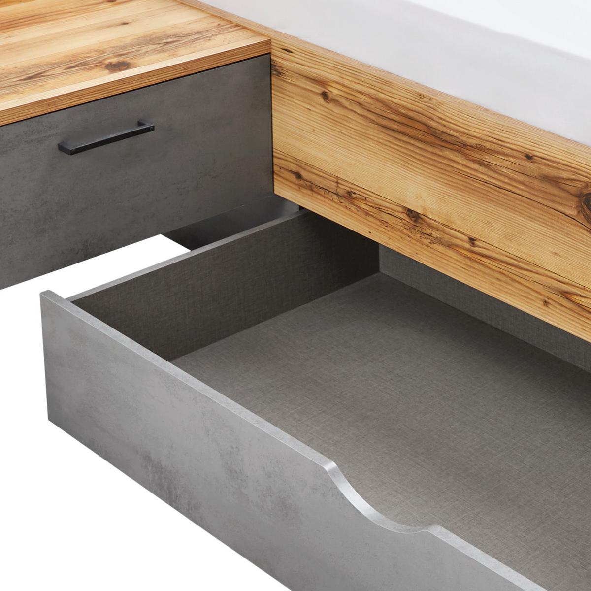 Ladica Za Posteljinu Alicante - siva, Moderno, drvni materijal (137,2/19,1/61,5cm) - Modern Living