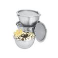 Keverőtál Else - Nemesacél/Fehér, modern, Műanyag/Fém (26,5cm) - Mömax modern living
