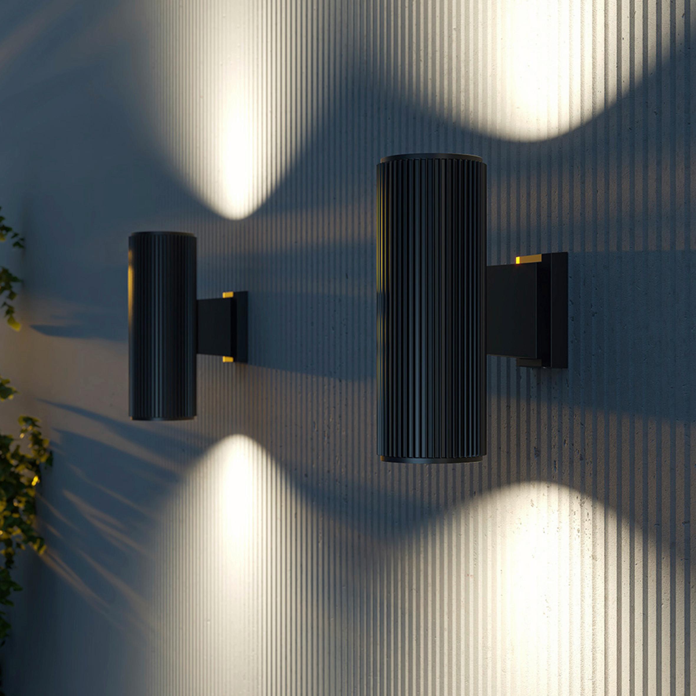 Außenwandleuchte Rando Schwarz max. 60 Watt - Schwarz, Trend, Metall (16/26/26cm) - MAYTONI