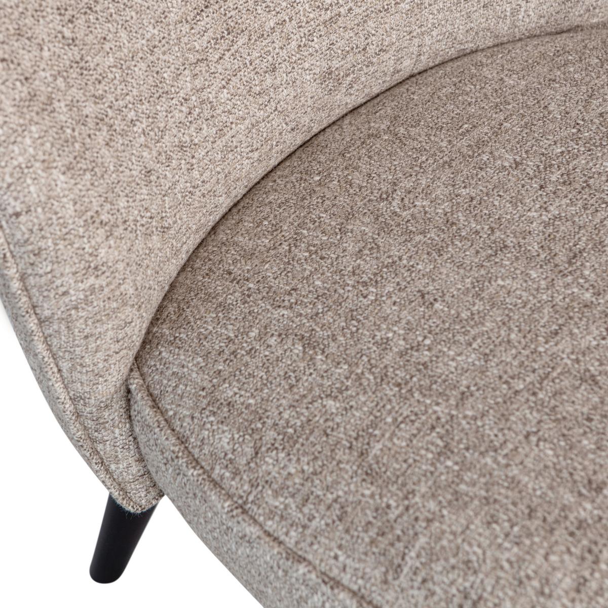 Sessel Sara Naturfarben - Schwarz/Naturfarben, Design, Holz/Textil (59/71/70cm) - Livetastic