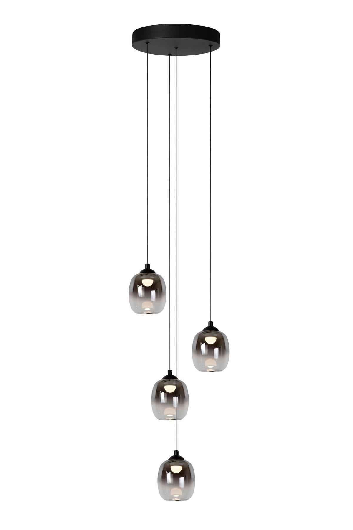 LAMPA WISZĄCA LED 74419/20/30 TAMINO - czarny, Design, metal (36/36/150cm) - Lucide