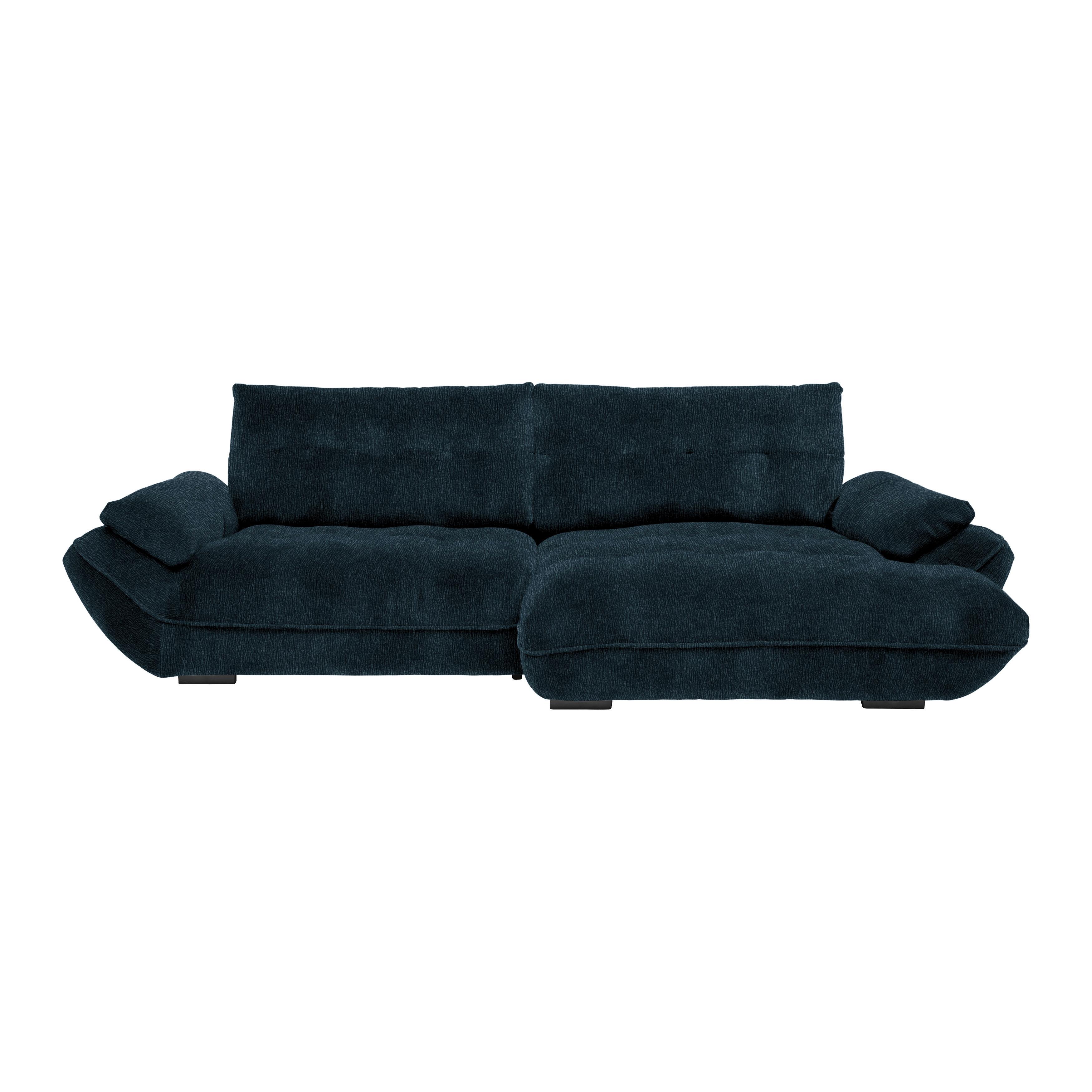 Wohnlandschaft Vivo Royalblau - Royalblau/Schwarz, MODERN, Kunststoff/Textil (317/63/179cm) - Premium Living