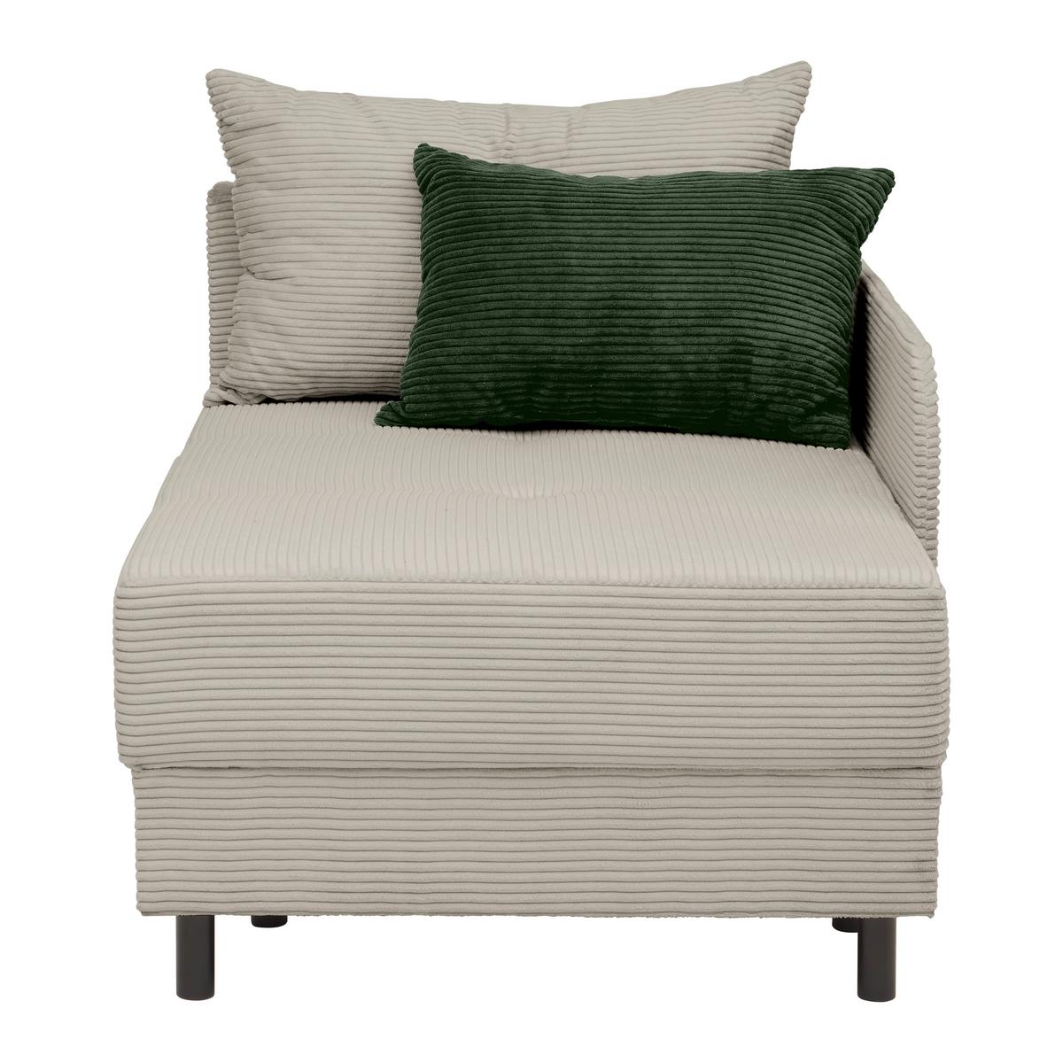 Liege Nova Beige - Beige/Schwarz, MODERN, Holz/Textil (85/62/145cm) - Mömax