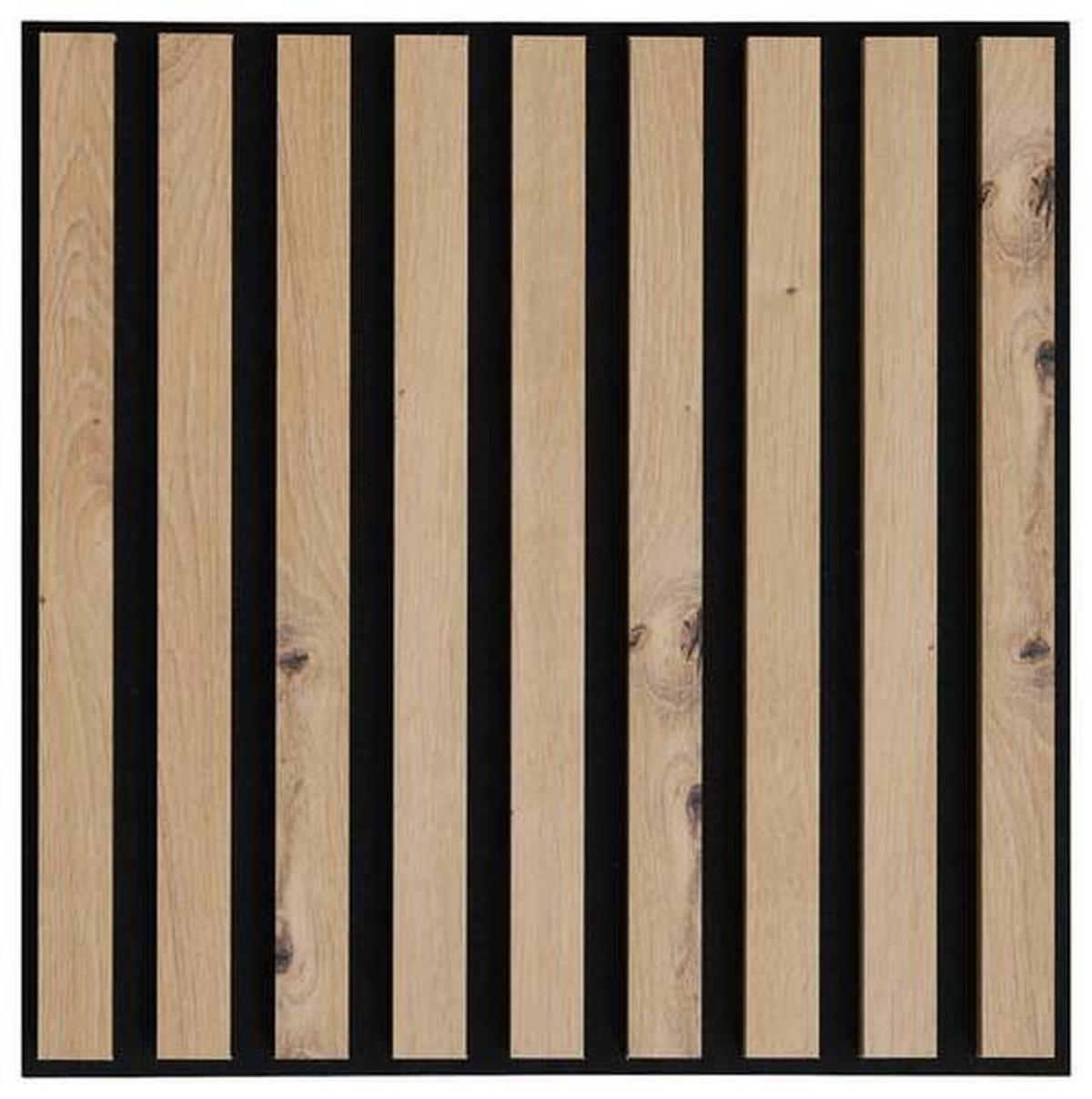 PANEL AKUSTYCZNY DP40 - dąb artisan, Design, materiał drewnopochodny/tkanina (40/40/1,8cm) - Xora