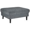 Hocker Boston Blaugrau - Blaugrau/Schwarz, KONVENTIONELL, Holz/Textil (93/46/75cm) - Based