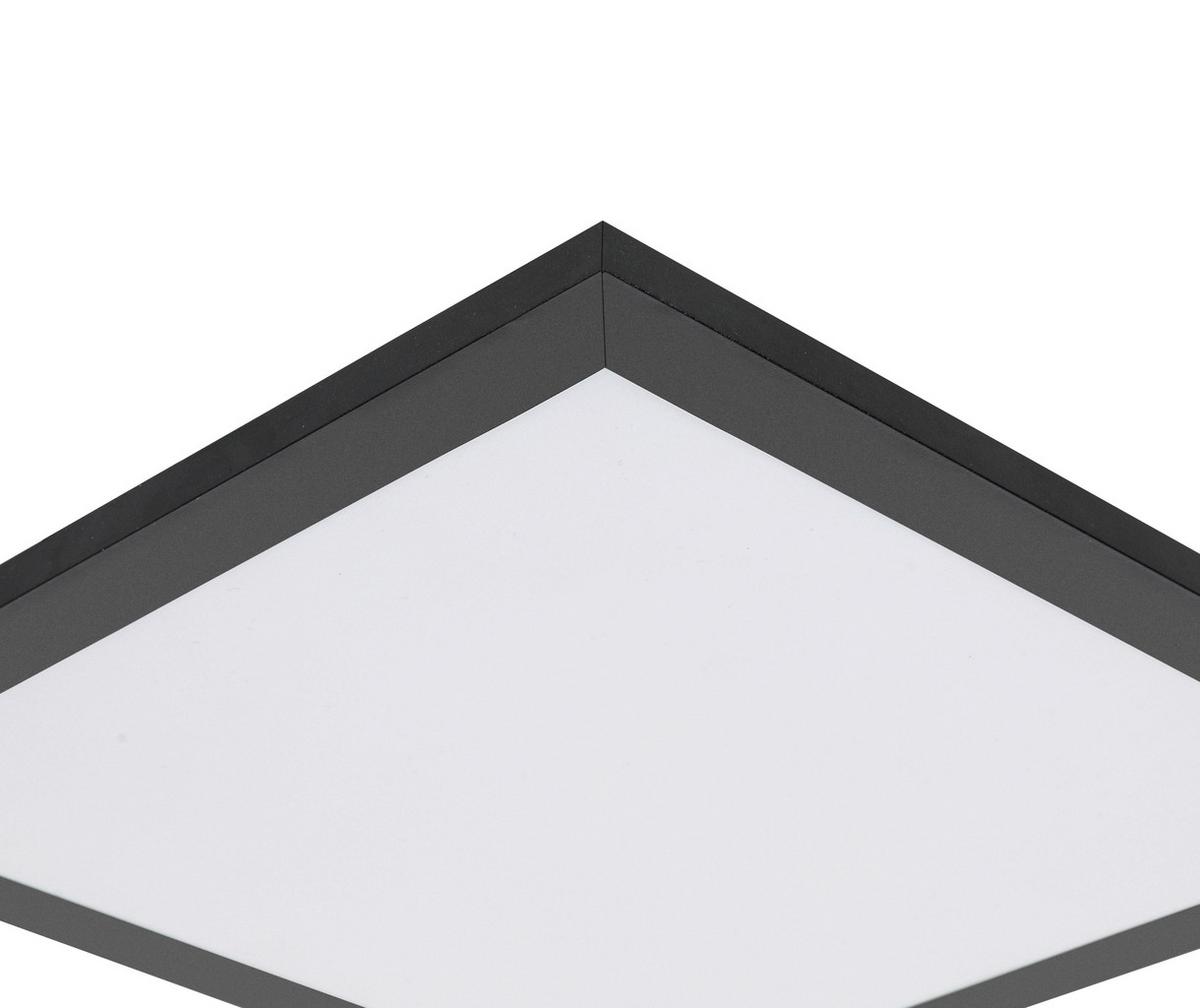 LAMPA SUFITOWA LED JUO - czarny/biały, Modern, tworzywo sztuczne/metal (30/30/5,5cm) - Mömax