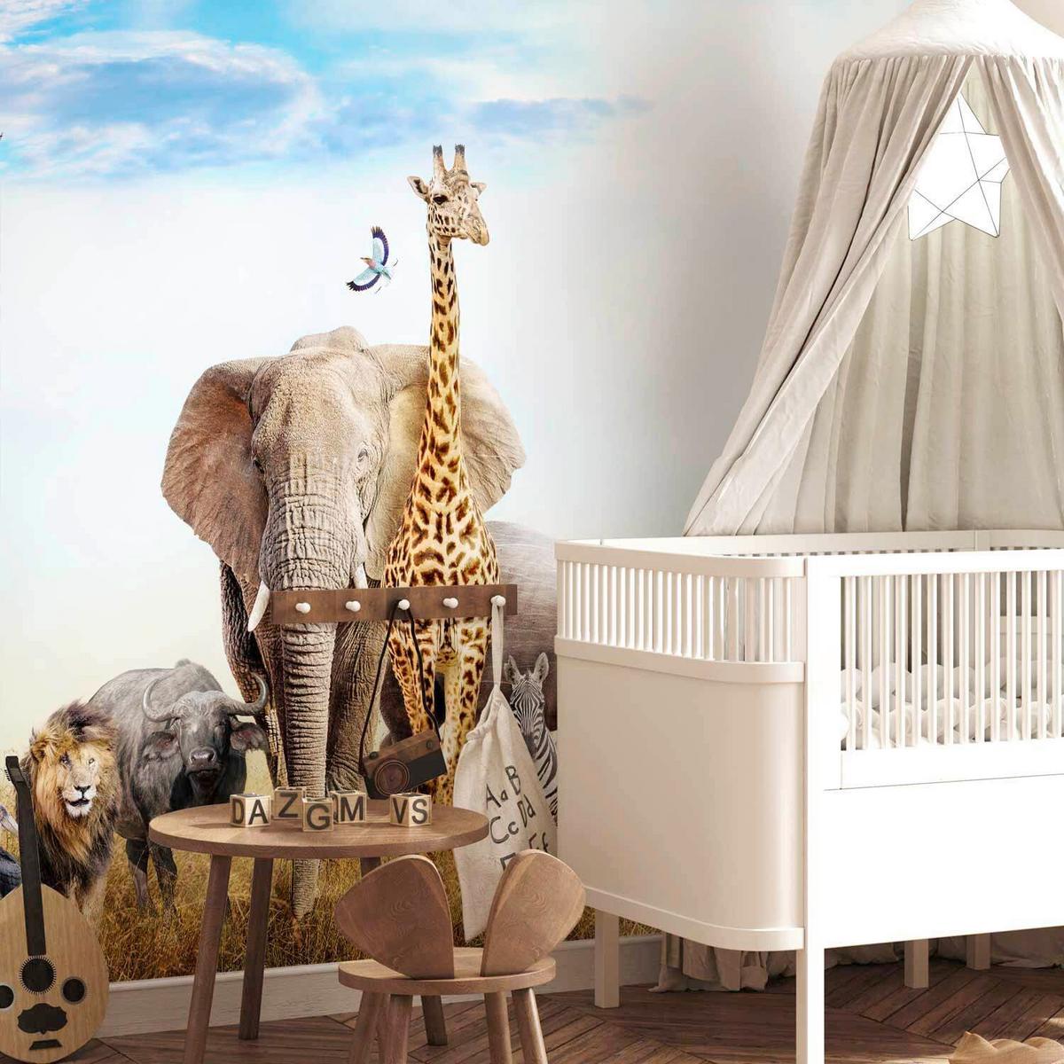 Fotótapéta Fauna Of Africa - többszínű, Lifestyle, textil (400/280cm) - artgeist