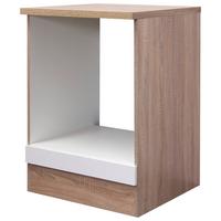 Omara Za Vgradnjo Štedilnika Samoa, Bela, Barva Hrasta - bela/hrast sonoma, Konvencionalno, leseni material (60/85/57cm) - FlexWell