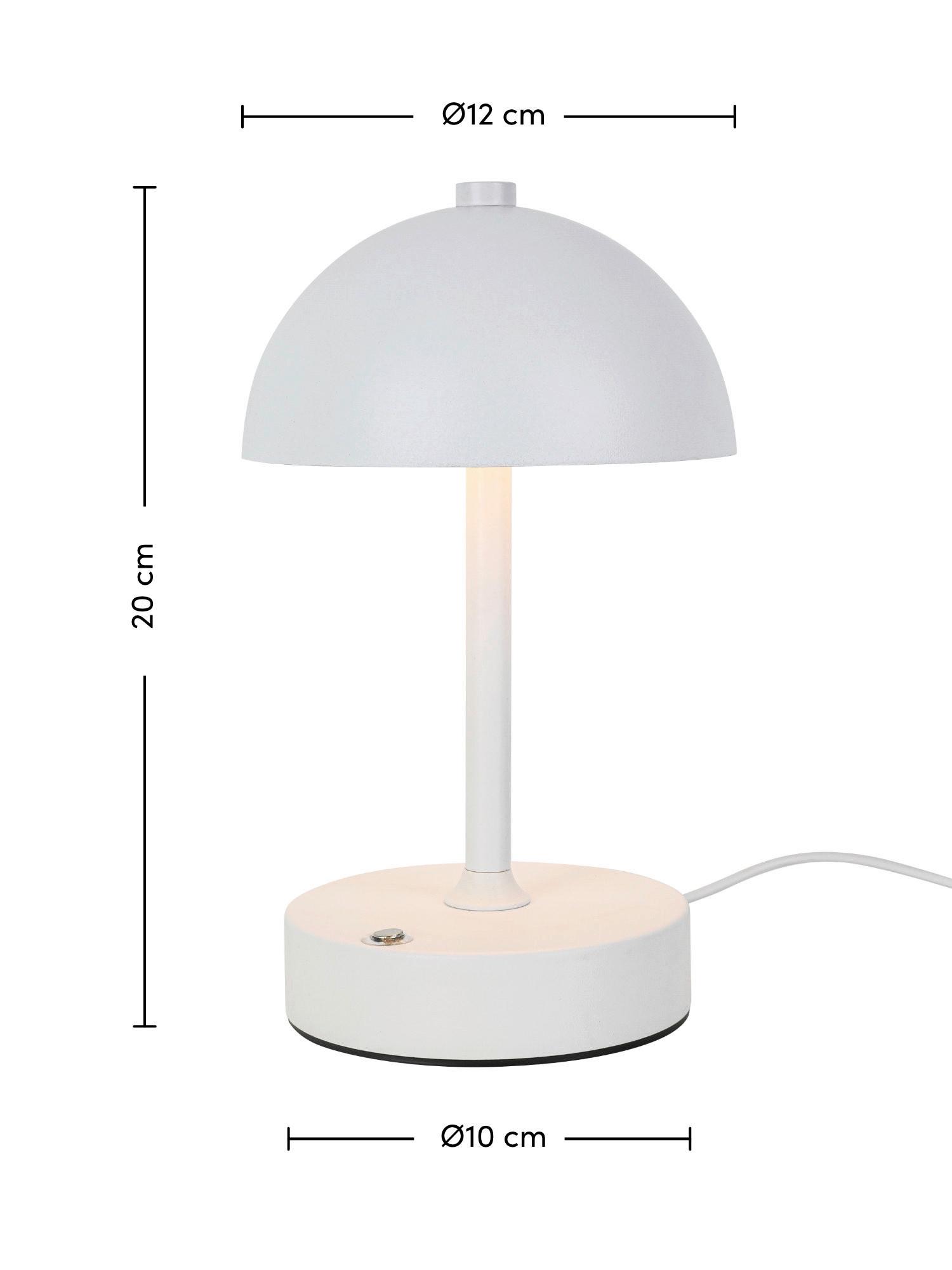 PORTABEL LAMPA JUMI - vit, Modern, plast (12/20cm) - Mömax