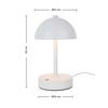 PORTABEL LAMPA JUMI - vit, Modern, plast (12/20cm) - Mömax