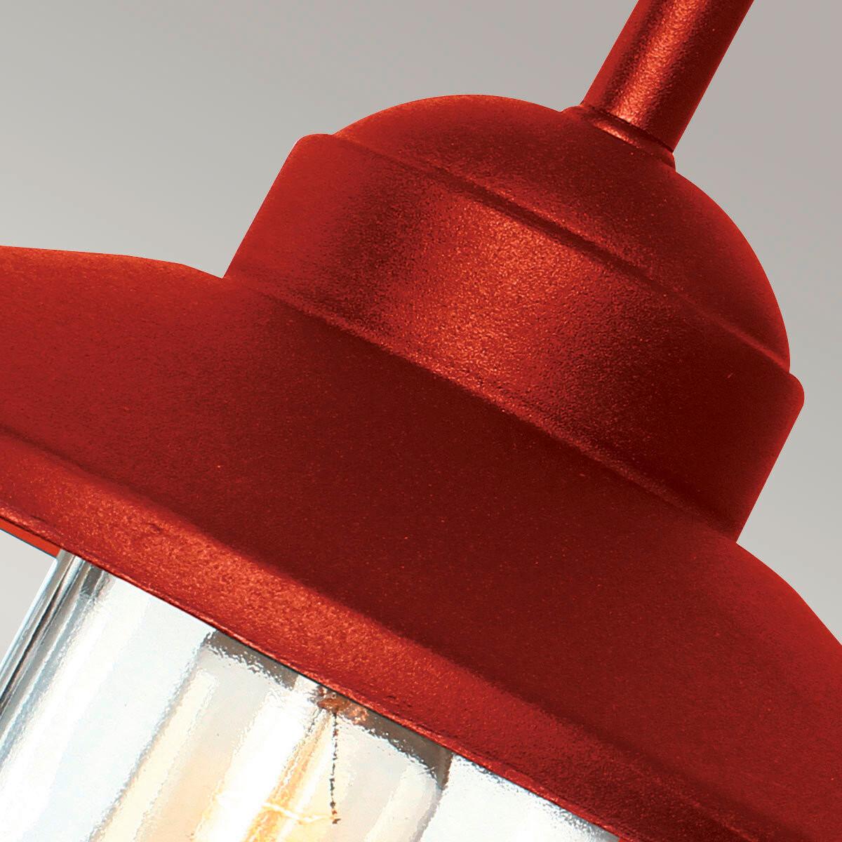 Kültéri Falilámpa Klampenborg-Oxr - piros, Konventionell, üveg/fém (42/27.5/25.5cm) - Elstead Lighting