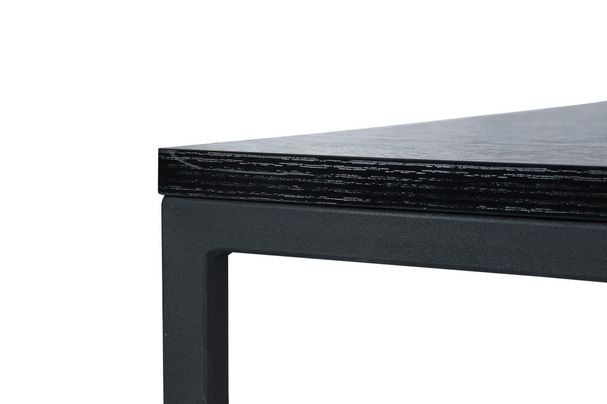STOLIK KAWOWY CARRARA - czarny, Design, materiał drewnopochodny/metal (80/60/50/40/80/60cm) - MID.YOU