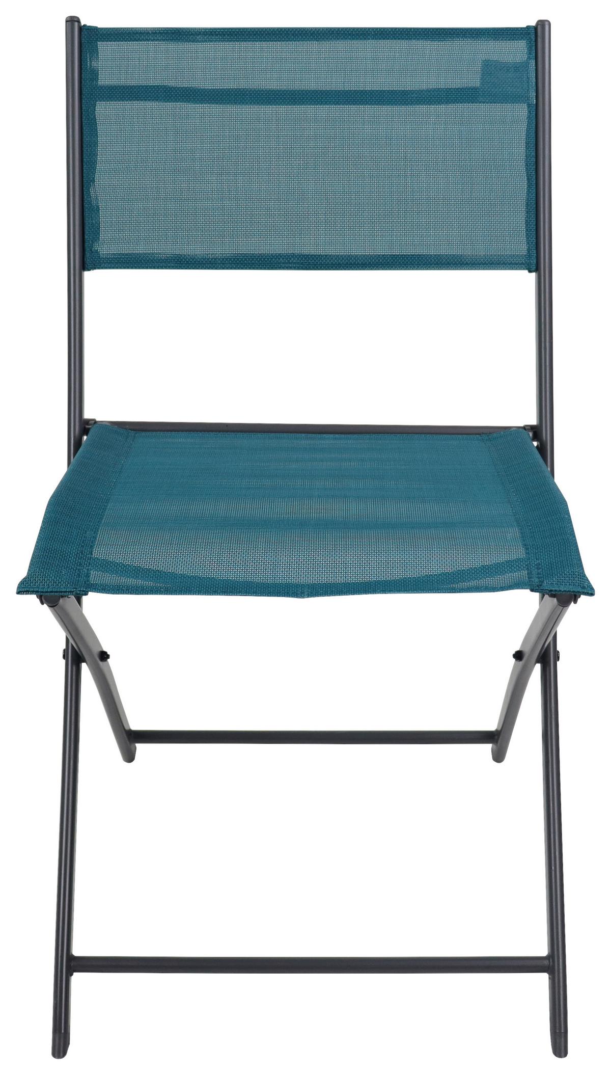 Set Vrtnih Stolov Sumila, Turkizna, 2-Delni - turkizna/črna, Moderno, kovina/tekstil (45/79/46cm) - Ambia Garden