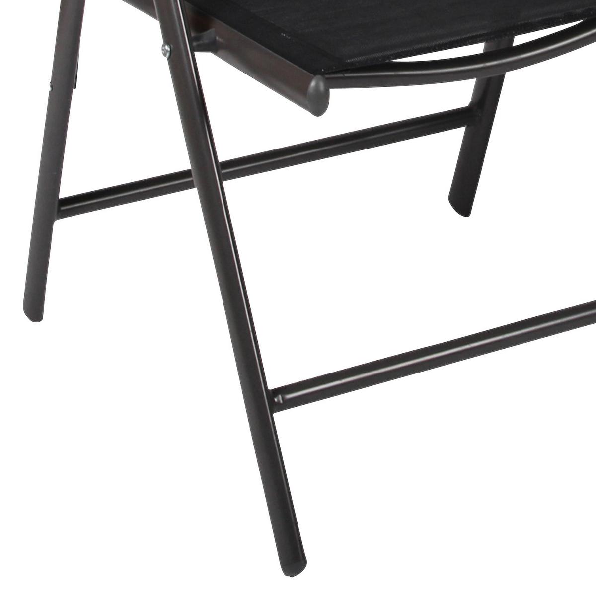 Set Zložljivih Vrtnih Stolov Rona, Antracit, 2 Kos - antracit, Basics, kovina/tekstil (56/105/65cm) - Gardenson