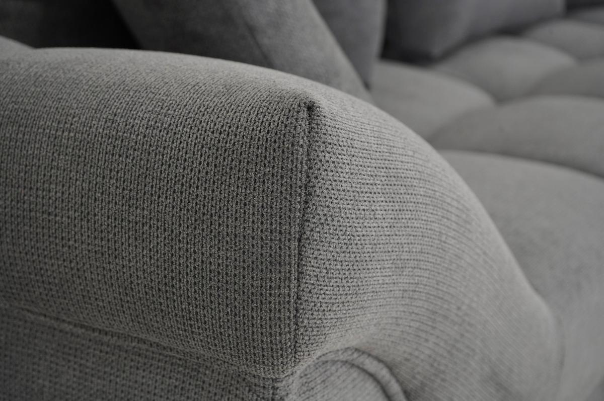 Sarokkanapé Erice - sötétszürke, Design, textil (312/198cm) - Livetastic