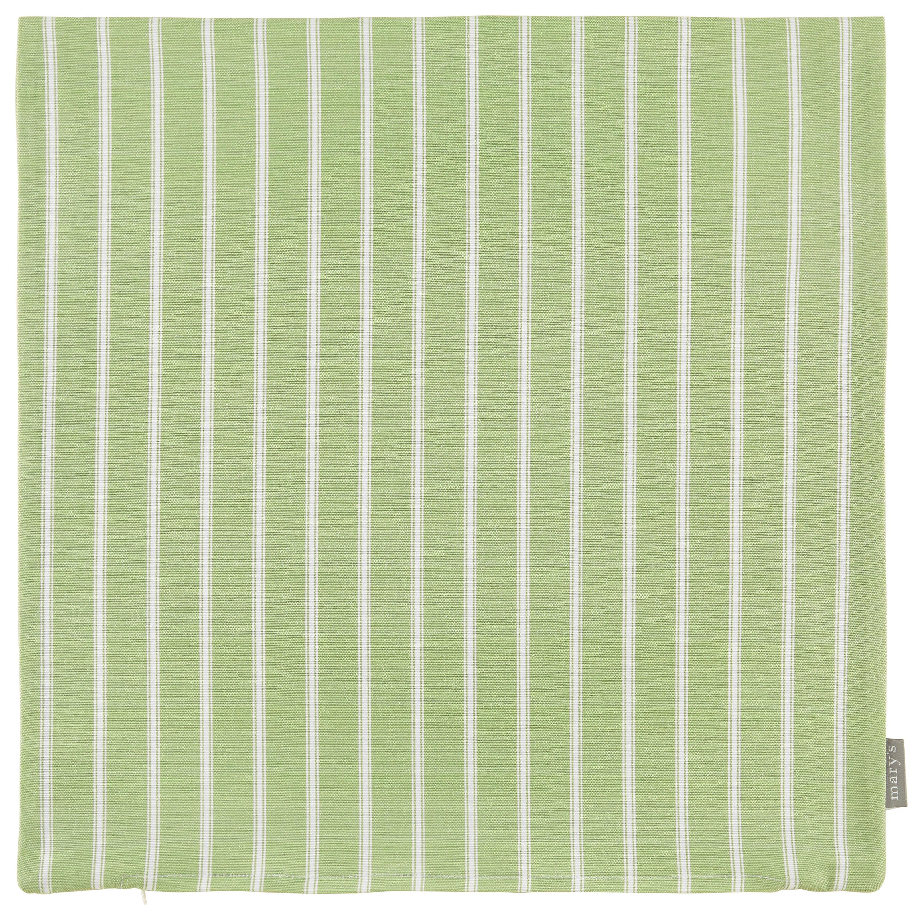 Párnahuzat Steffi 50/50cm - fehér/zöld, Konventionell, textil (50/50cm) - Mary's