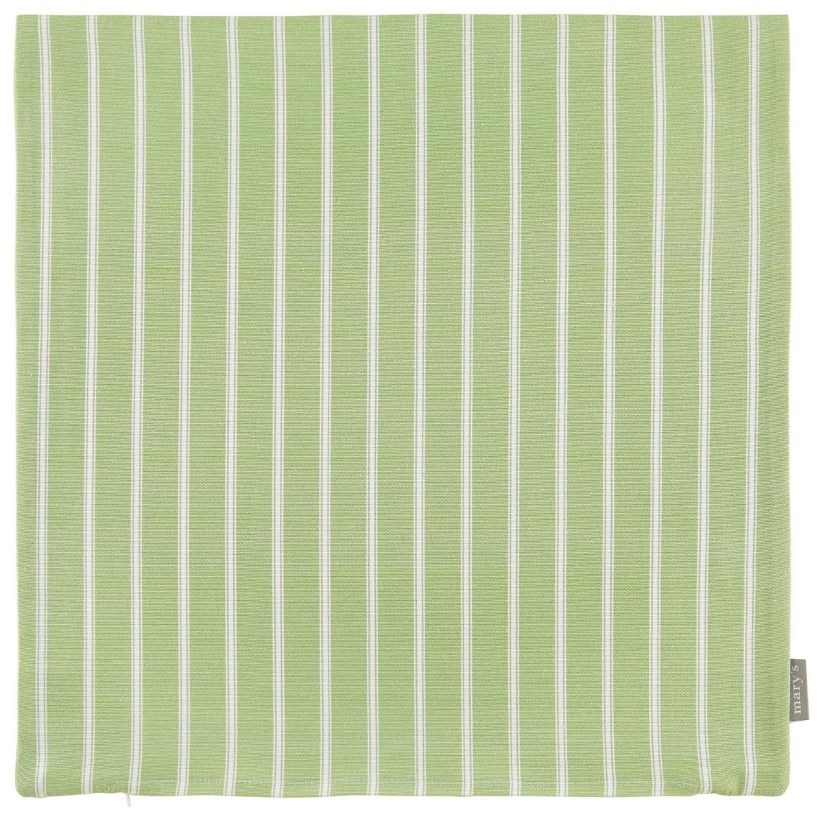 Față de pernă Steffi Paspel - alb/verde, Konventionell, textil (50/50cm) - Mary's