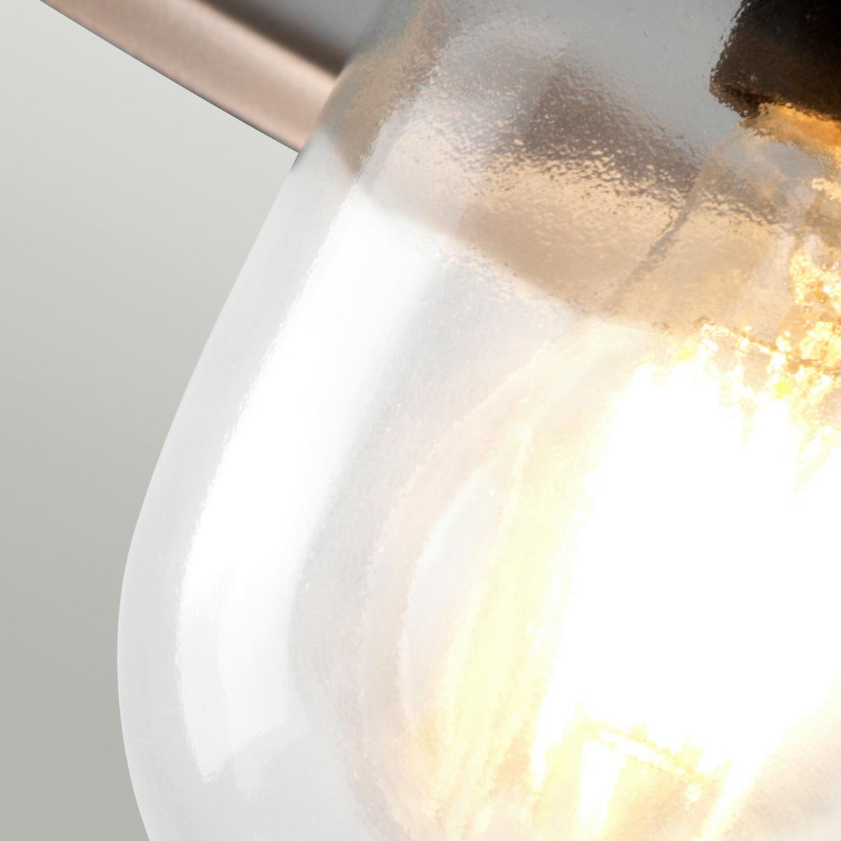 Kültéri Falilámpa Klampenborg - ezüstszínű, Konventionell, üveg/fém (27.5/25.5/42cm) - Elstead Lighting
