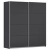 Ormar S Kliznim Vratima Subito - boje grafita/boje aluminija, Moderno, drvni materijal/metal (181/197/61cm) - Modern Living