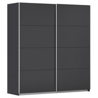 Ormar S Kliznim Vratima Subito - boje grafita/boje aluminija, Moderno, drvni materijal/metal (181/197/61cm) - Modern Living