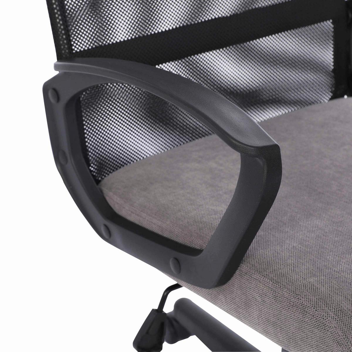 Uredska Stolica Lucas - siva/crna, Moderno, drvo/metal (58/94-104/62cm) - Based