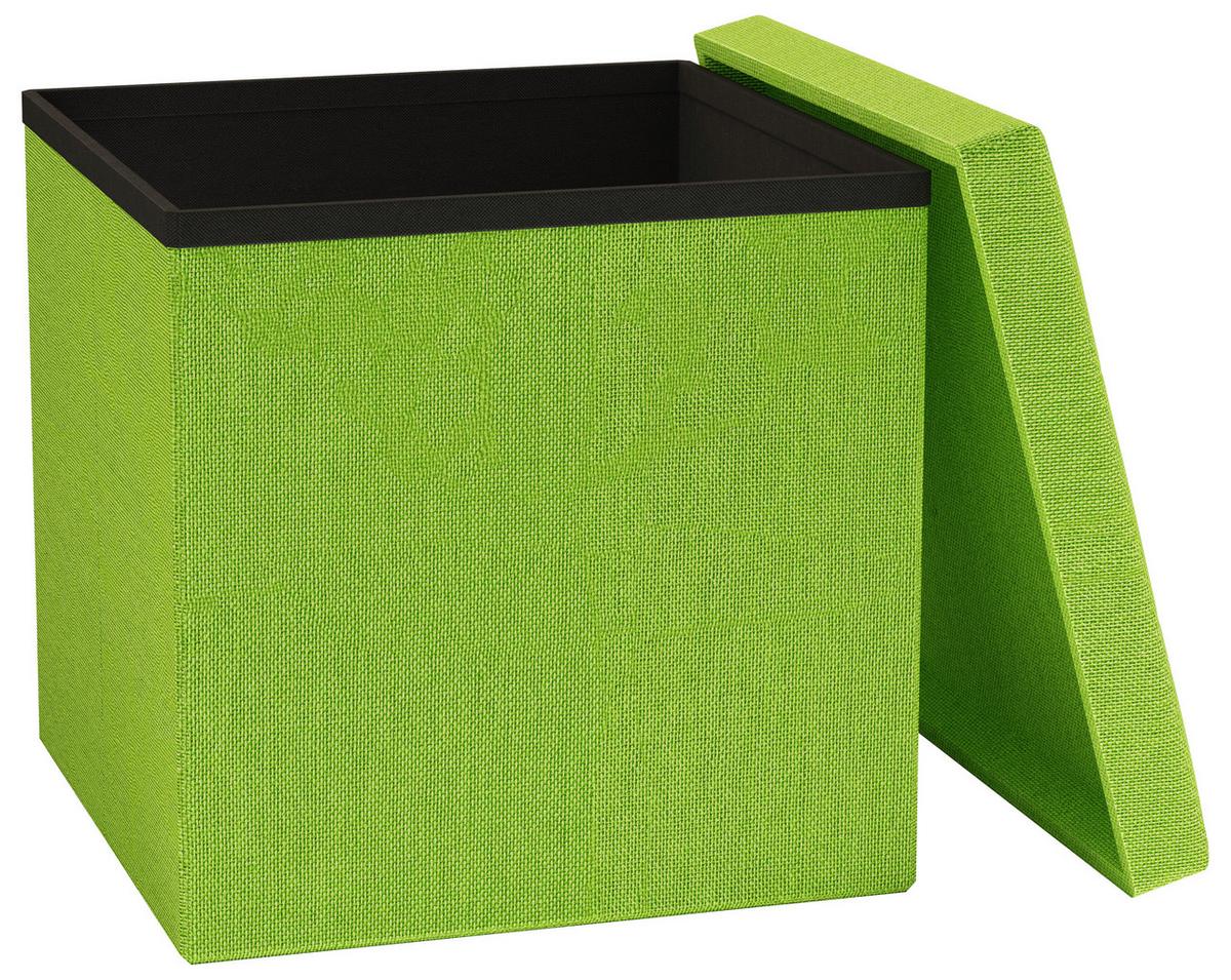 SITZBOX BOXAS - Grün, Basics, Holzwerkstoff/Kunststoff (38/38/38cm) - MID.YOU