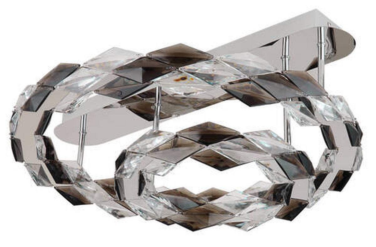 LED-Deckenleuchte Karilion Klar max. 40 Watt - Klar, Design, Kunststoff/Metall (55/24cm) - Globo