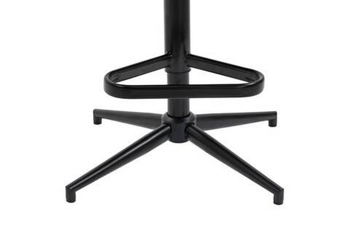 STOŁEK BAROWY POINT - beżowy/kremowy, Design, metal/tkanina (54/98-120/58cm) - Novel