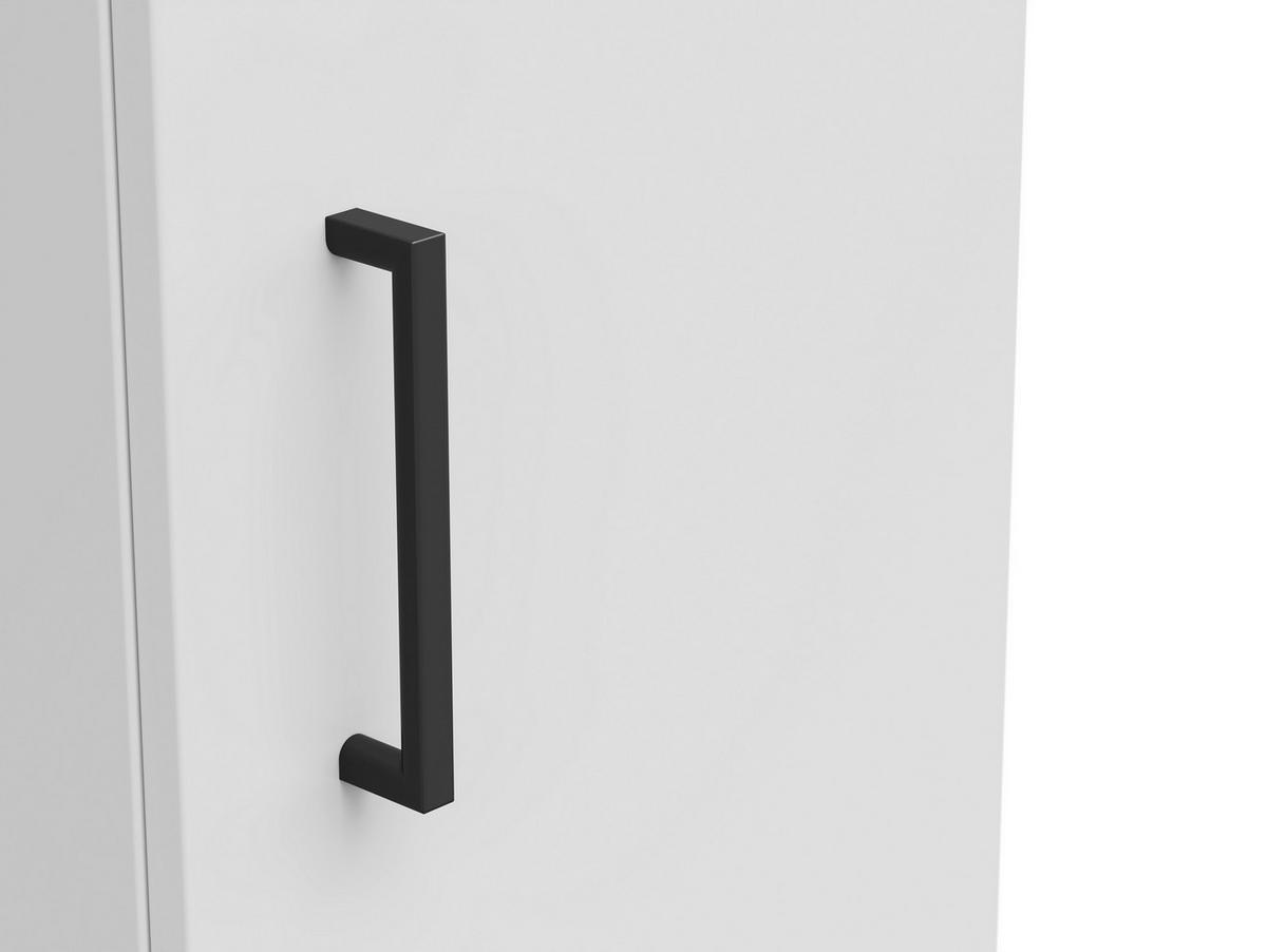 Schrank Multistauraum Weiß - Schwarz/Weiß, MODERN, Holzwerkstoff/Kunststoff (30/195/40cm) - Mömax