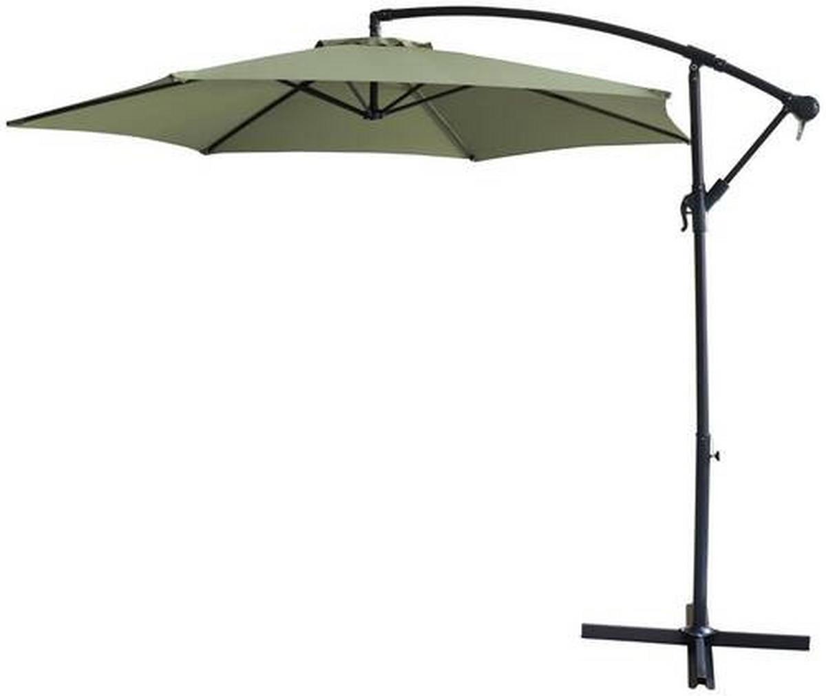 Suncobran Gap - zelena/antracit, Moderno, metal (295/245cm) - Mömax