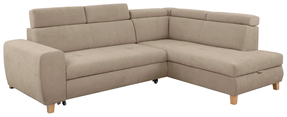 Kutna Garnitura Lugo - sivo-bež, Moderno, drvo/metal (266/98/205cm) - Modern Living
