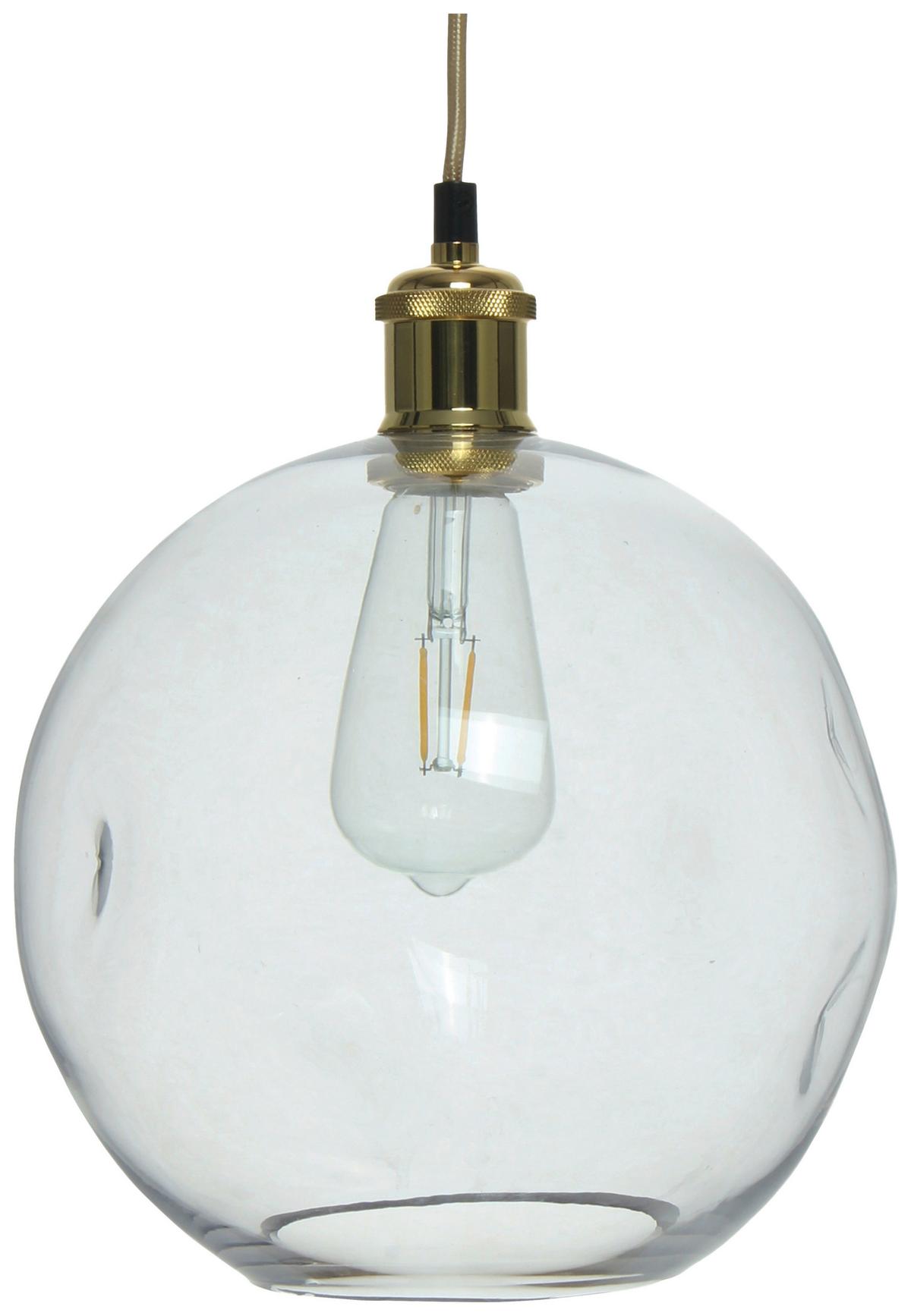 Hängeleuchte Natalie 125 Klar - Klar, Basics, Glas (26/26/32cm) - Kayoom