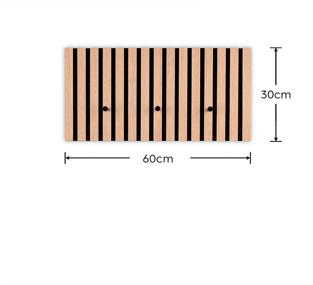 Garderobenleiste Grace Eiche Artisan - Eiche Artisan, MODERN, Holzwerkstoff/Textil (60/30/7cm) - Mömax