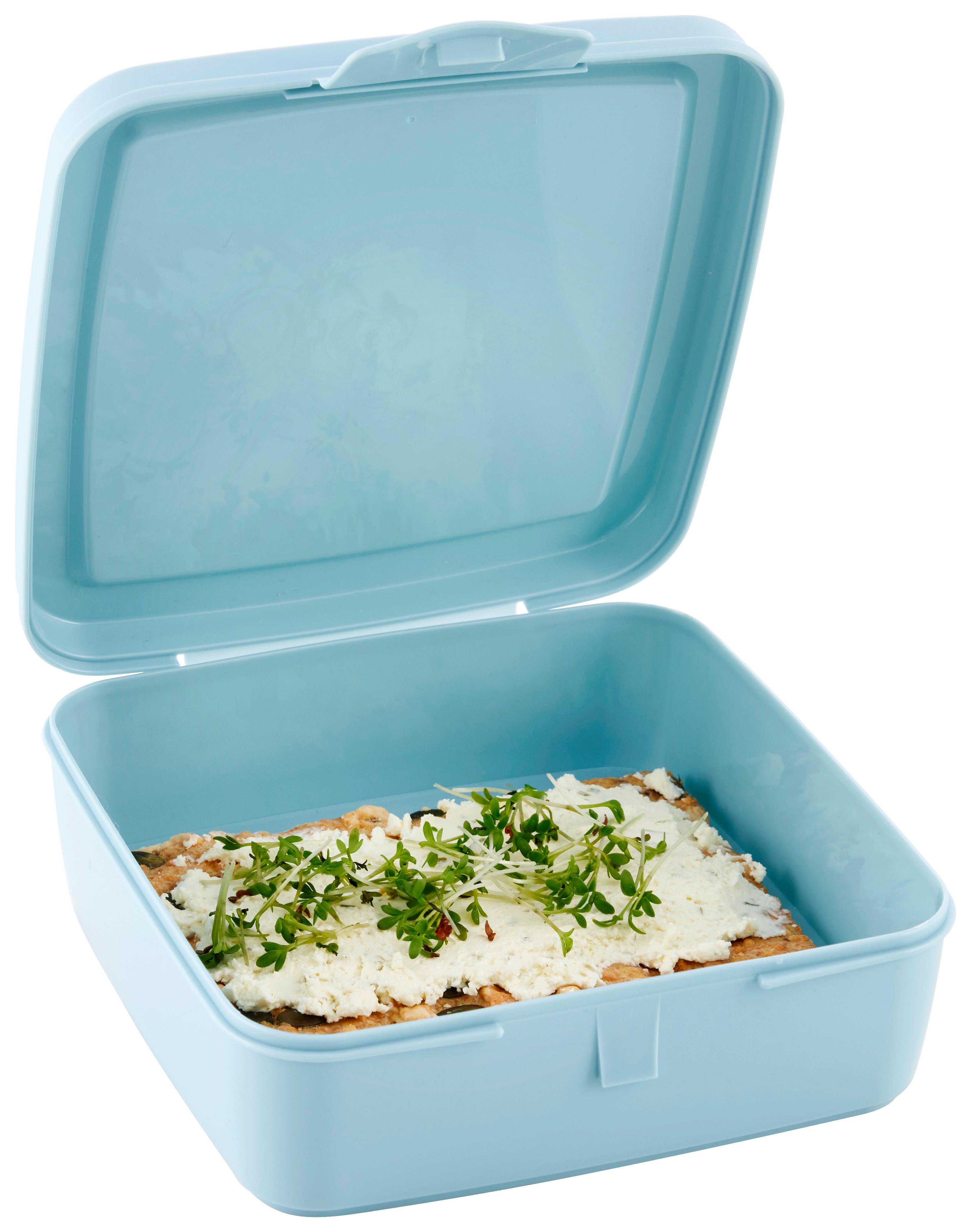 MATLÅDA SANDWICH - pastellblå, Klassisk, plast (14,5/14,5/5,5cm) - Mömax
