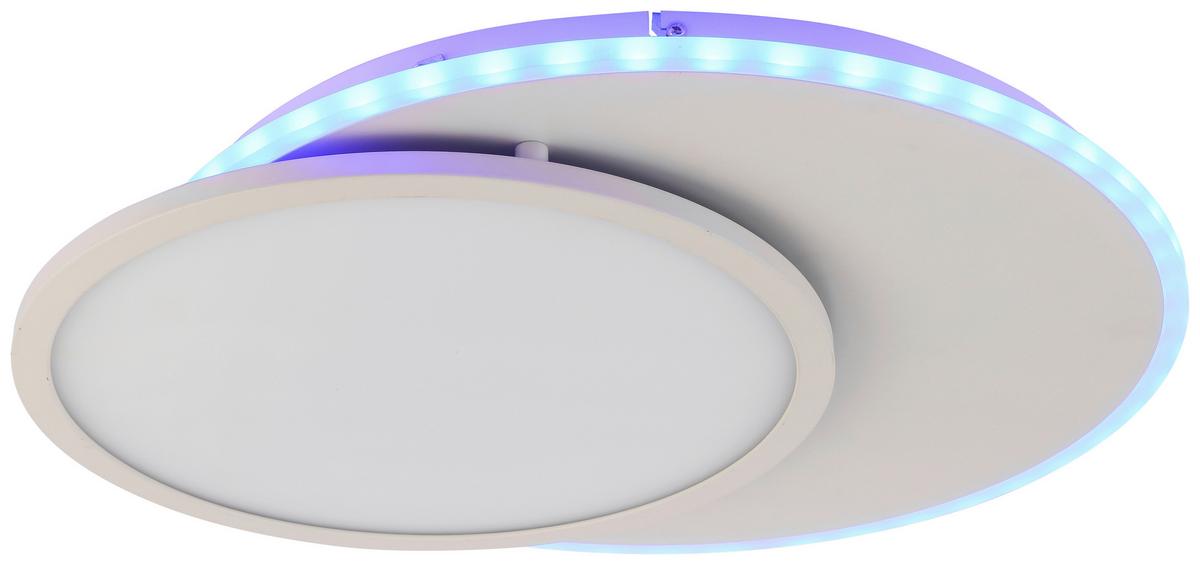 LED-Deckenleuchte Clarence max. 23 Watt - Weiss, Modern, Kunststoff/Metall (52/45/5cm) - Premium Living