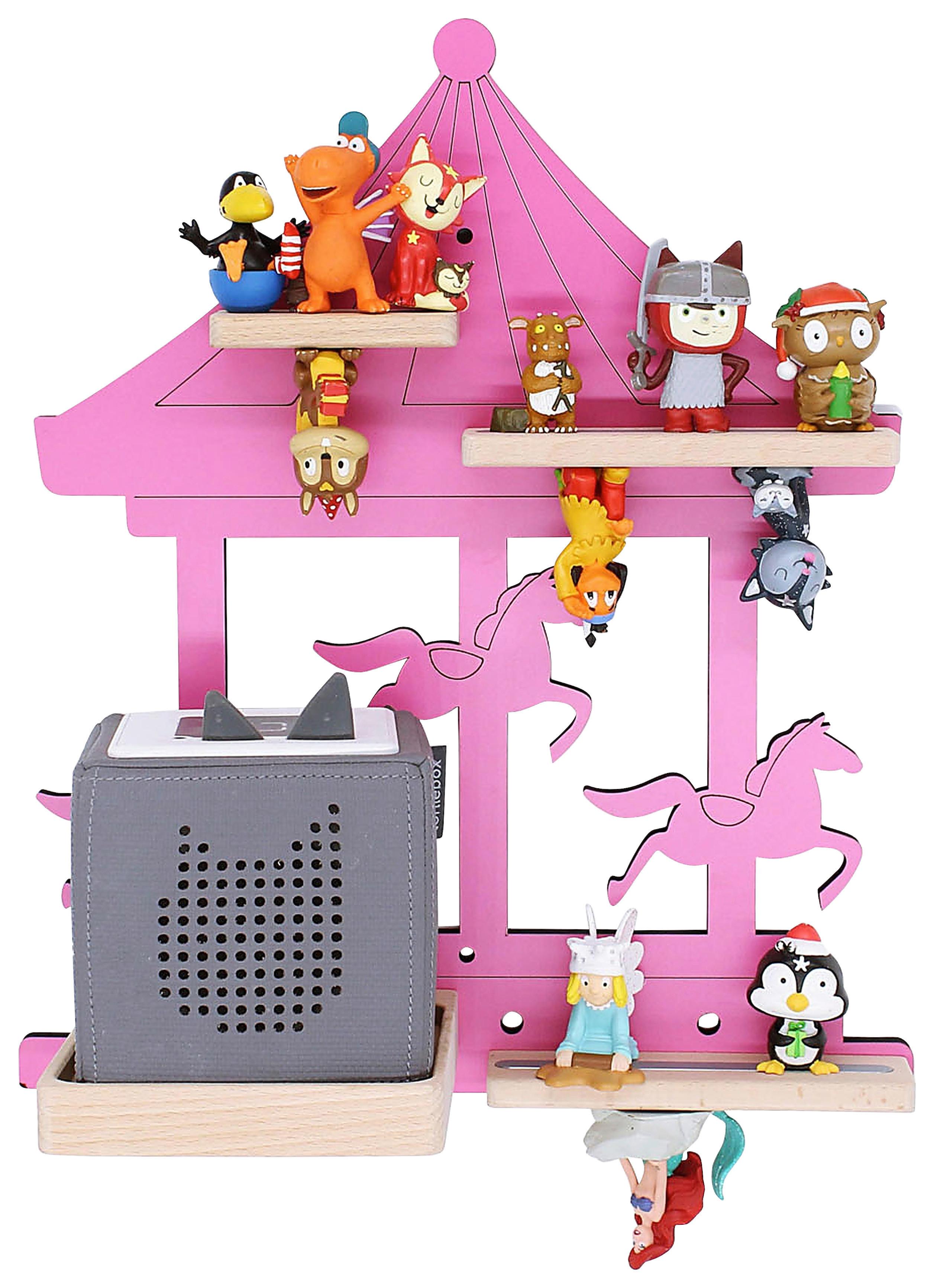 Otroška Polica Boarti, Pink - pink, Moderno, leseni material (35/41/19cm) - MID.YOU