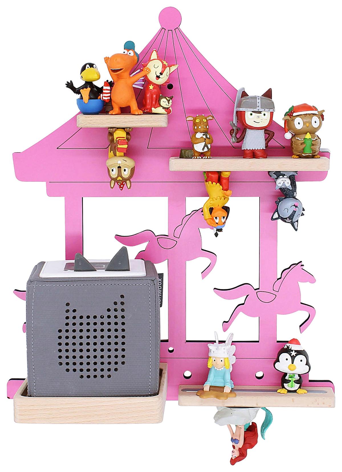 Otroška Polica Boarti, Pink - pink, Moderno, leseni material (35/41/19cm) - MID.YOU