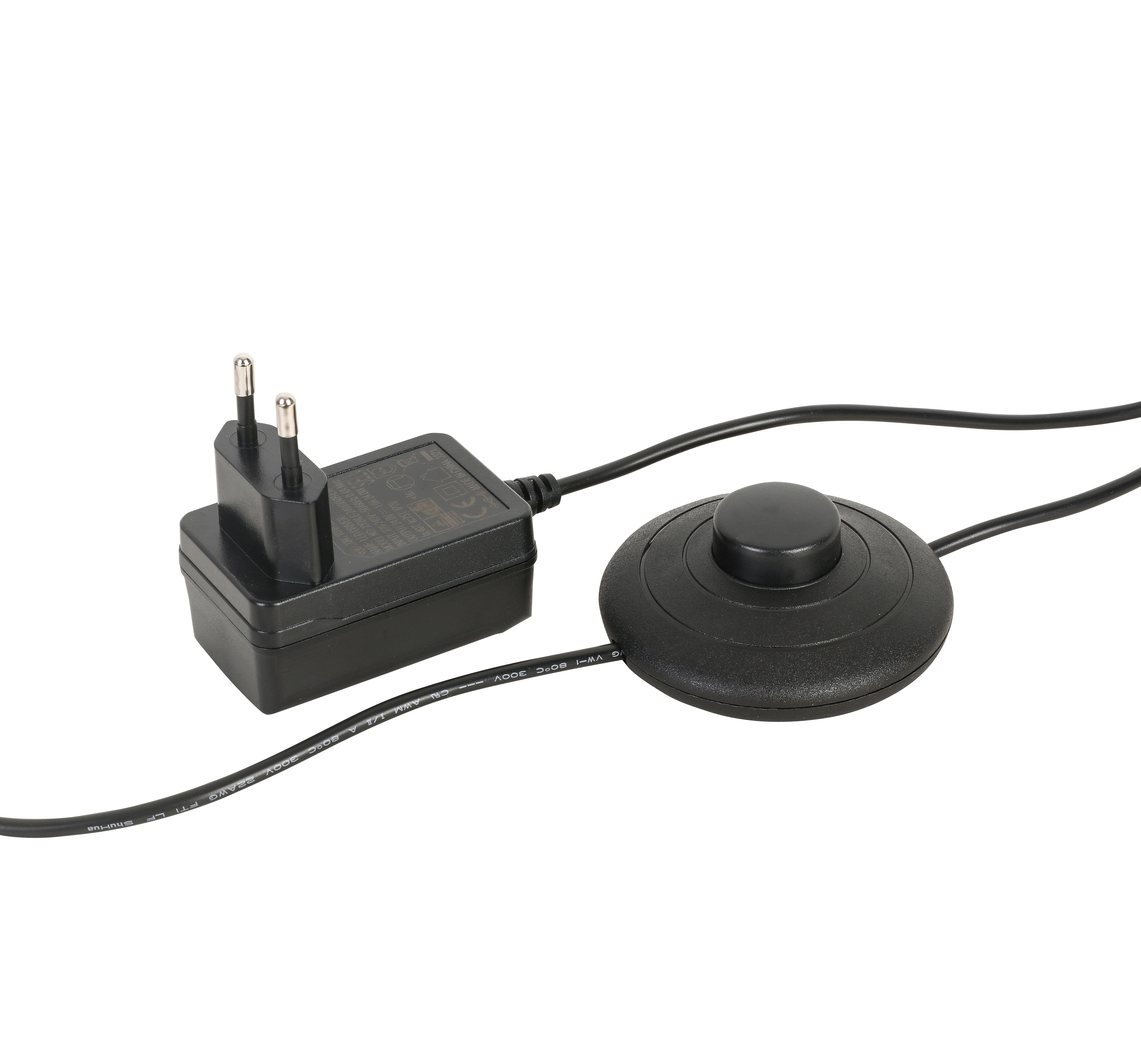 LED-GOLVLAMPA GUMO - svart/guldfärgad, Modern, metall (18/144cm) - Mömax
