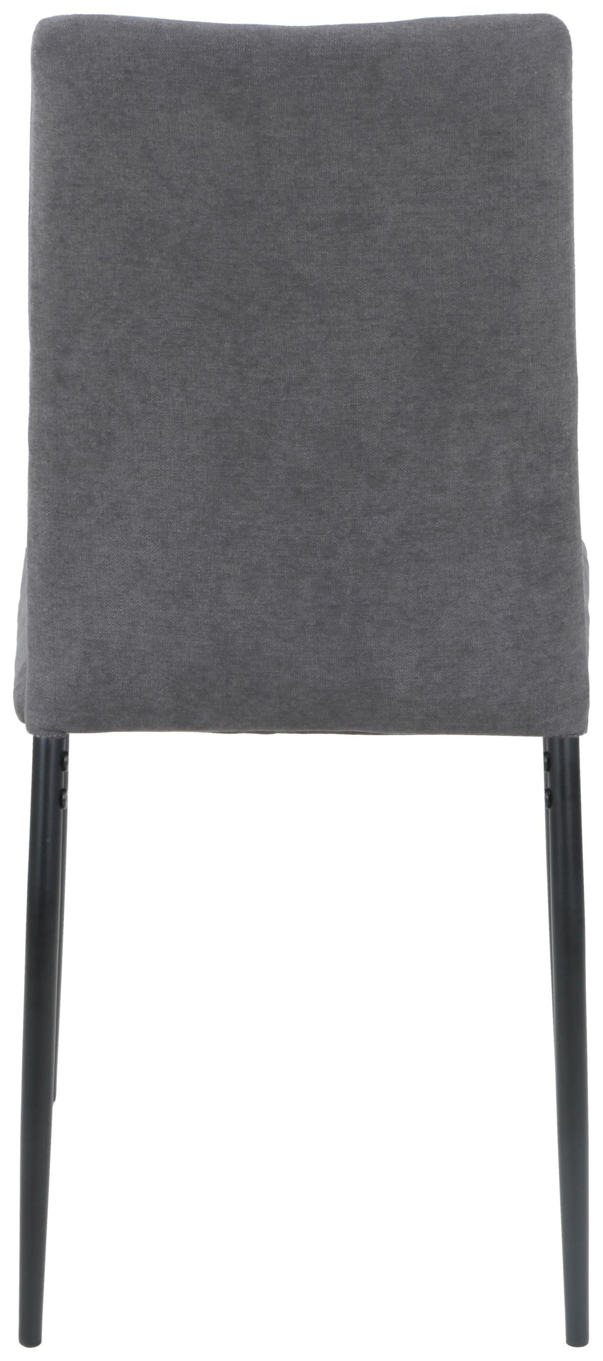 Stol Gitty, Antracit - črna/antracit, Moderno, kovina/tekstil (40/92/42cm)