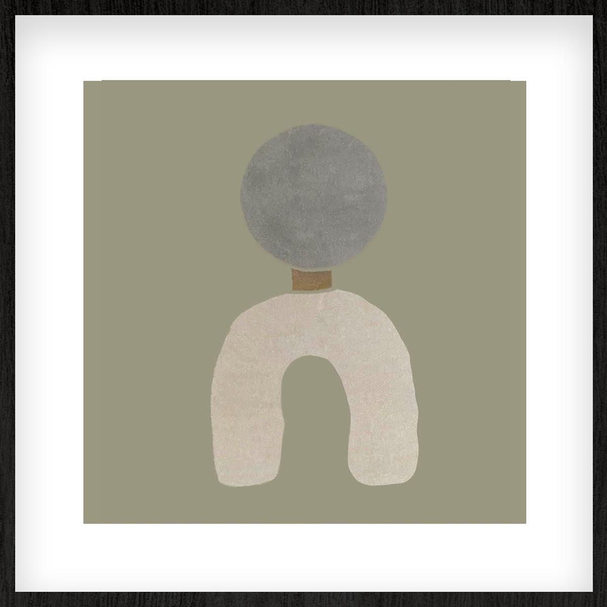 BILD FEEL-GOOD-003-74X74-FRX-FRZW - Beige/Schwarz, Basics, Holz/Kunststoff (74/74/10cm)