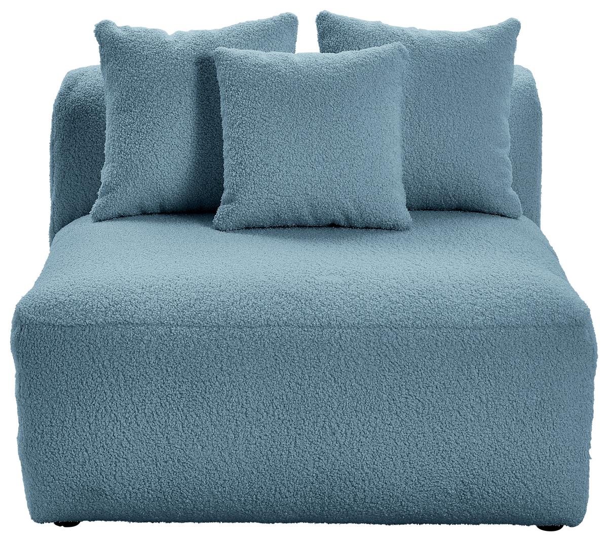 Modul Sofaelement Bloom Blau - Blau, Trend, Textil (100/70/122cm) - Livetastic