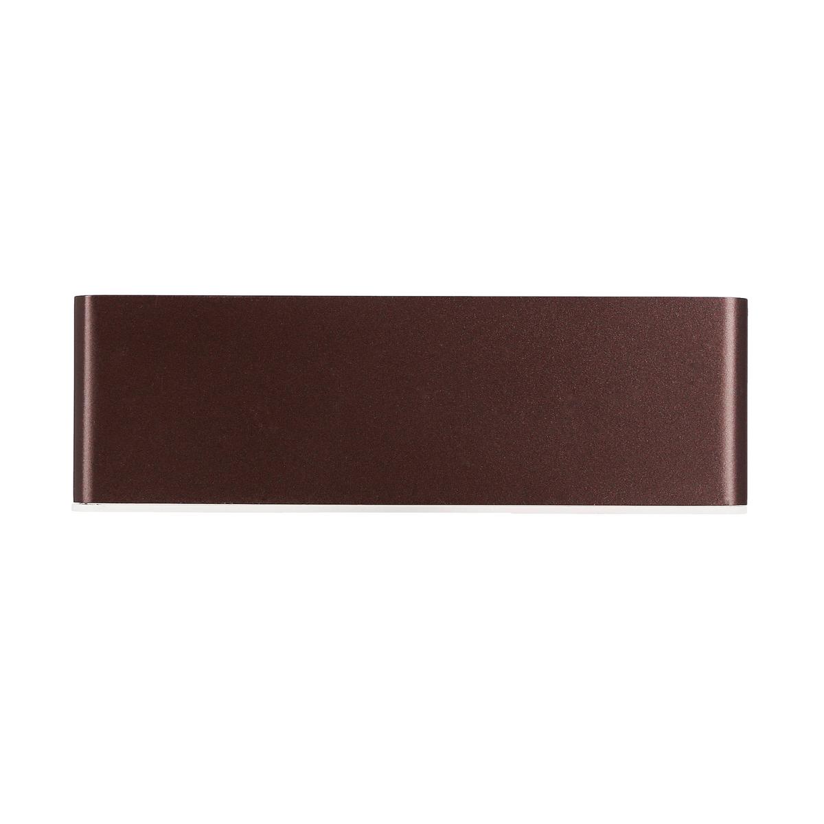 Zidna Svjetiljka Nicoletta - smeđa, Design, metal/plastika (21/7/6cm)